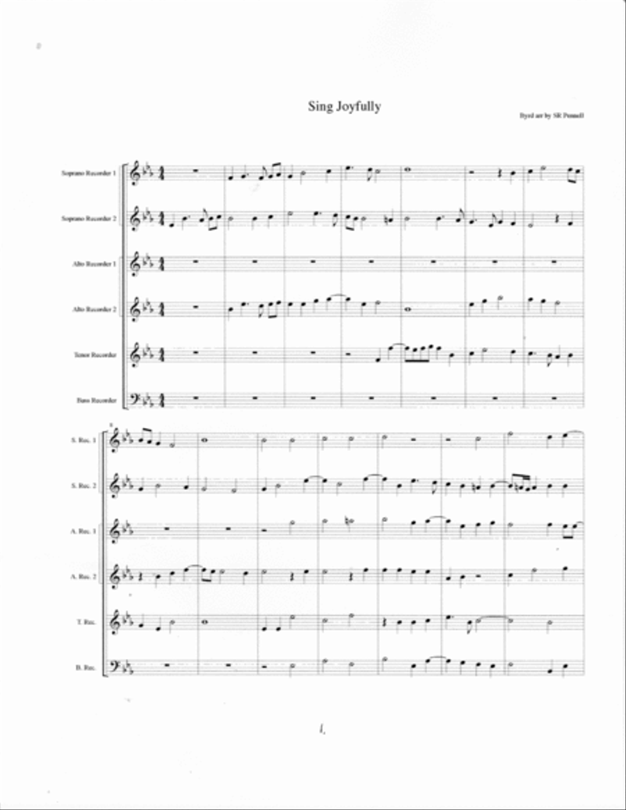 Sing Joyfully Unto God Recorder scores gallery preview page 2