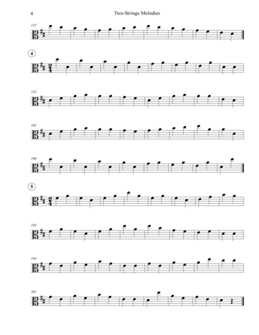 Two-Strings Melodies for the beginner violist.