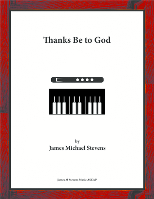 Book cover for Thanks Be to God - Flute & Piano