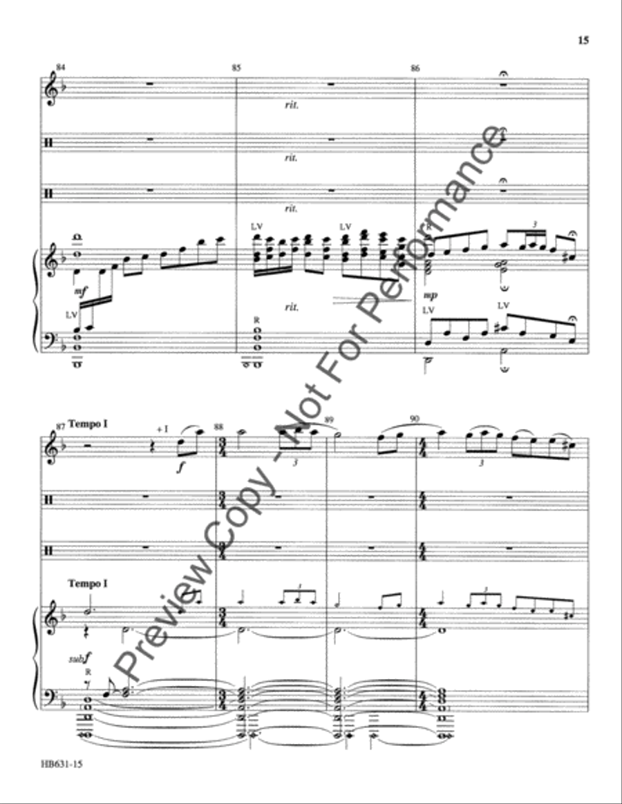 Serenata de Campanas - full score Handbell Choir scores gallery preview page 16