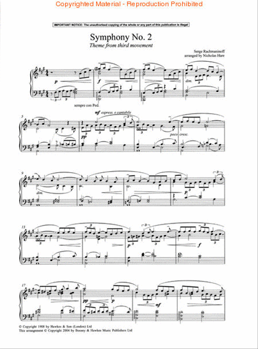 Symphony No. 2 Piano Solo scores gallery preview page 2