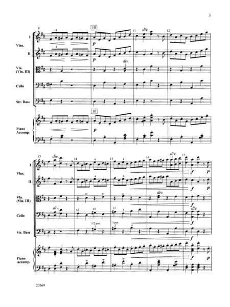 Pizzicato Polka (from the ballet Sylvia): Score