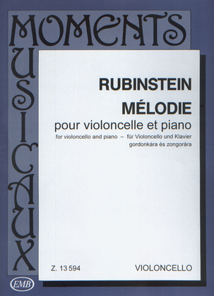 Book cover for Melodie op. 3, No. 1