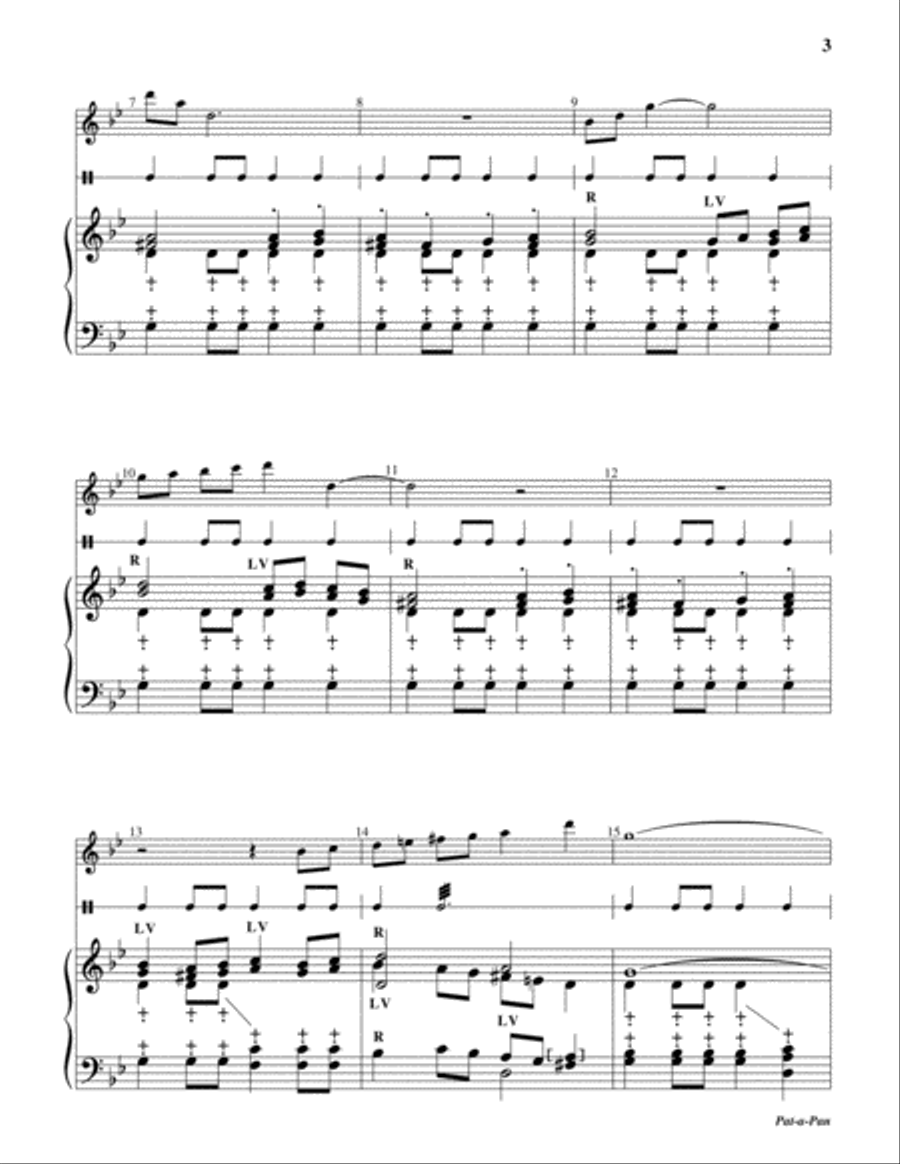 Pat-a-Pan Pat-a-Pan 3-Octaves scores gallery preview page 3