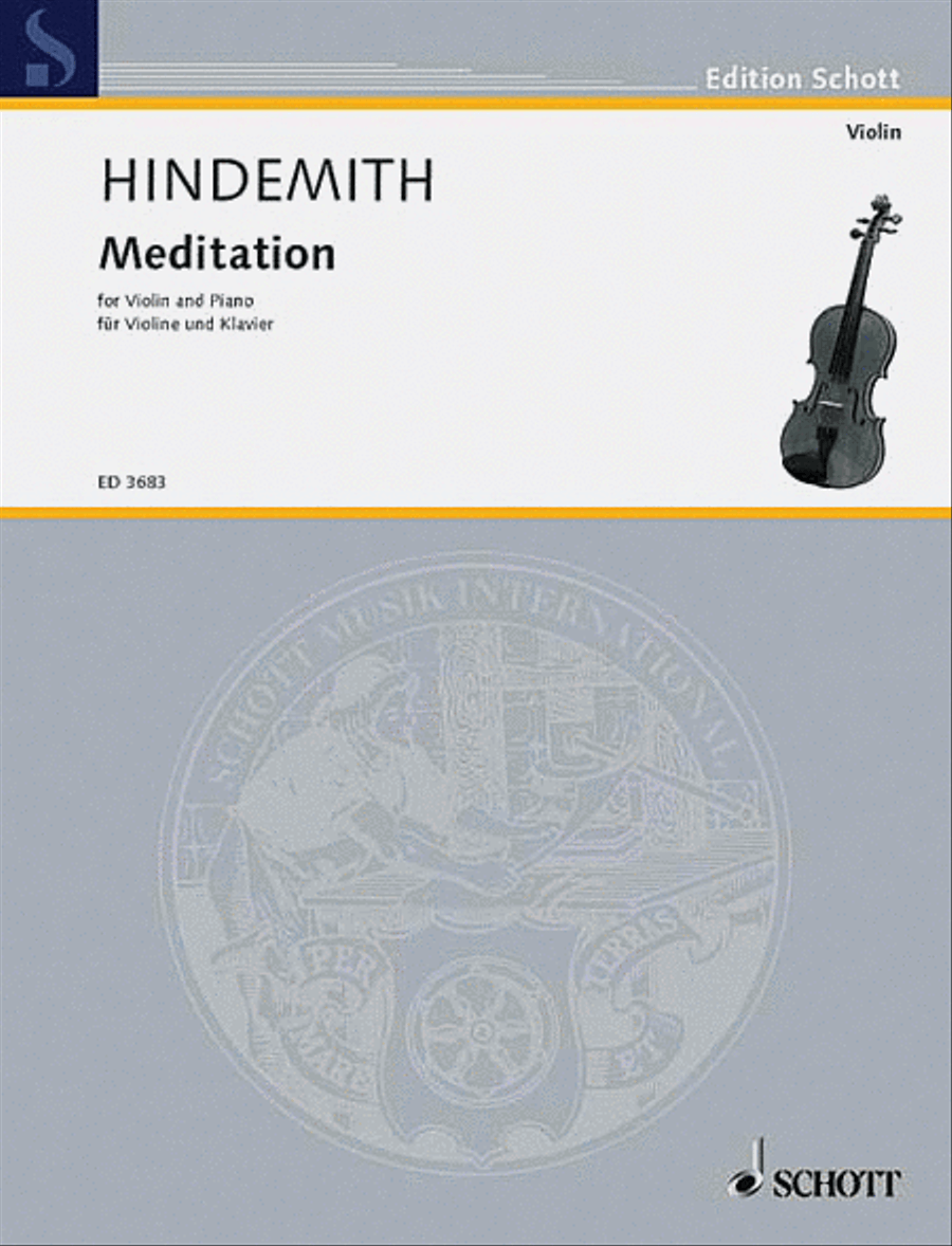 Meditation from Nobilissima Visione Violin Solo scores gallery preview page 1
