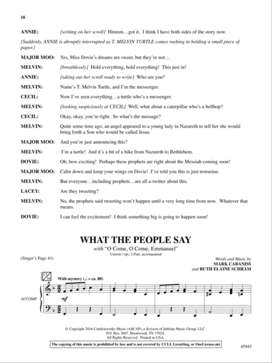 The Noel Critter Motel Choir scores gallery preview page 18