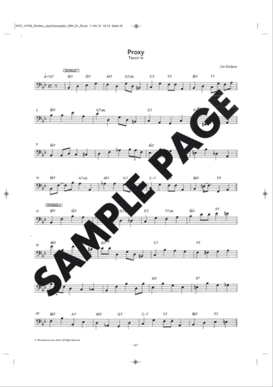 Jazz Conception -- Bass Lines CD scores gallery preview page 3