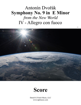 Dvorak New World Symphony No 9 Movement IV with Transposed Instruments and Full Score - Allegro con