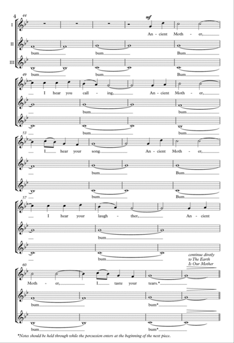 Two Native American Songs SSA scores gallery preview page 3