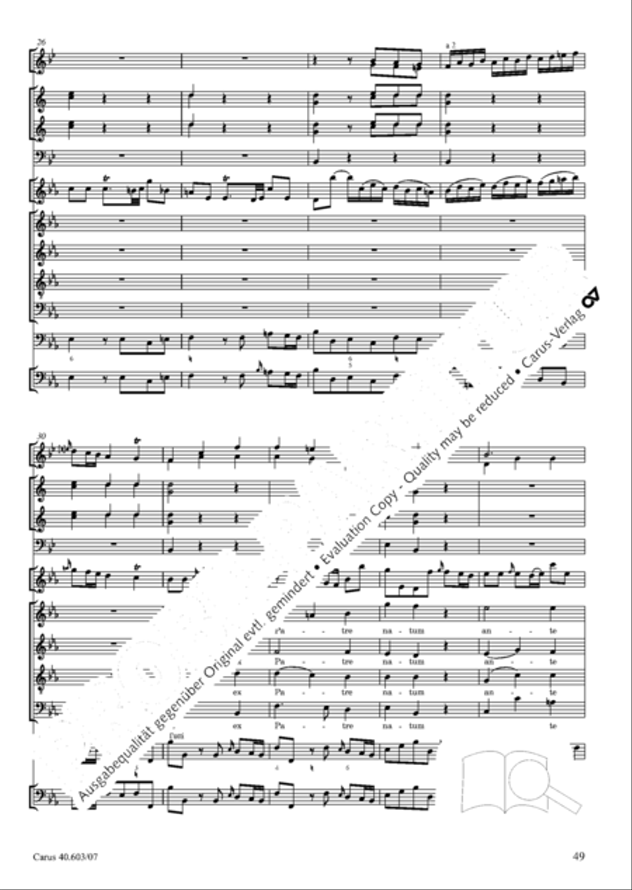 Grosse Orgelsolomesse in Es 4-Part scores gallery preview page 62