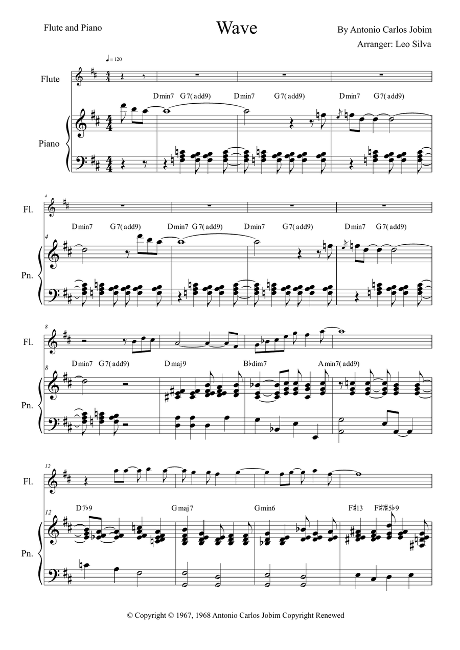 Wave Flute Solo scores gallery preview page 2