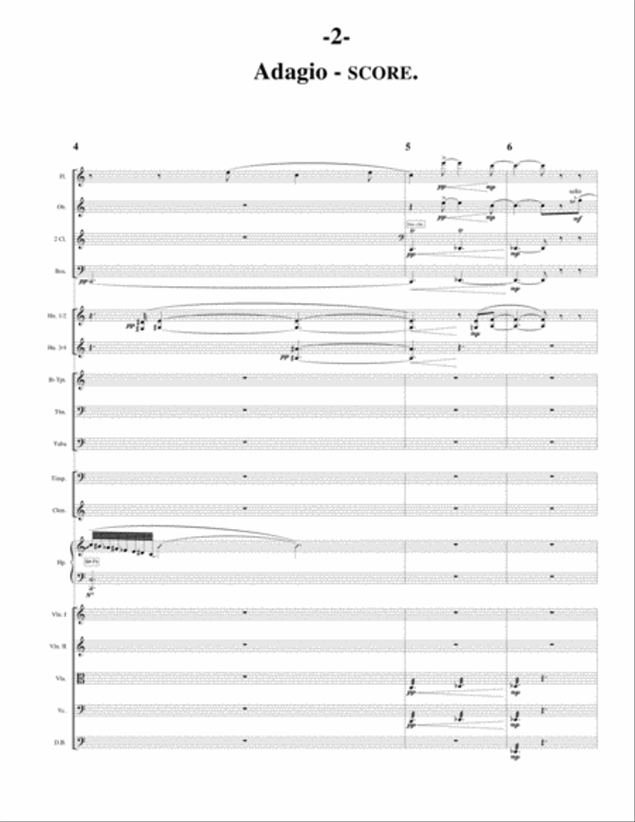 Adagio (Orchestra) Full Orchestra scores gallery preview page 3