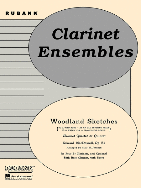 Woodland Sketches - Clarinet Quartets With Score