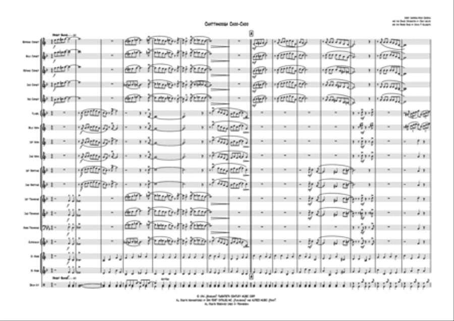 Chattanooga Choo Choo Brass Ensemble scores gallery preview page 1