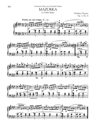 Mazurka in A-flat Major, Op. 7, No. 4