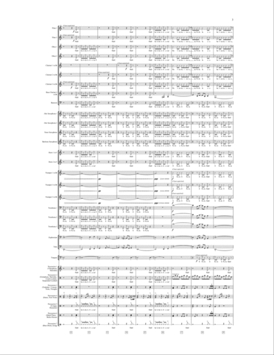 In The Name Of Pele (for Symphonic Band) Concert Band scores gallery preview page 3