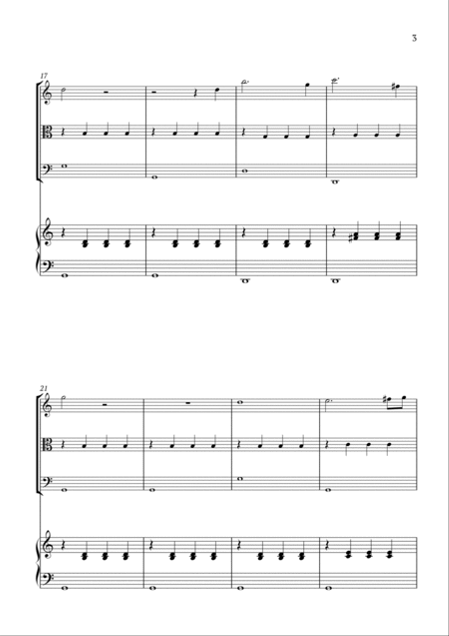 Piano Concerto No.27 Piano Quartet scores gallery preview page 3