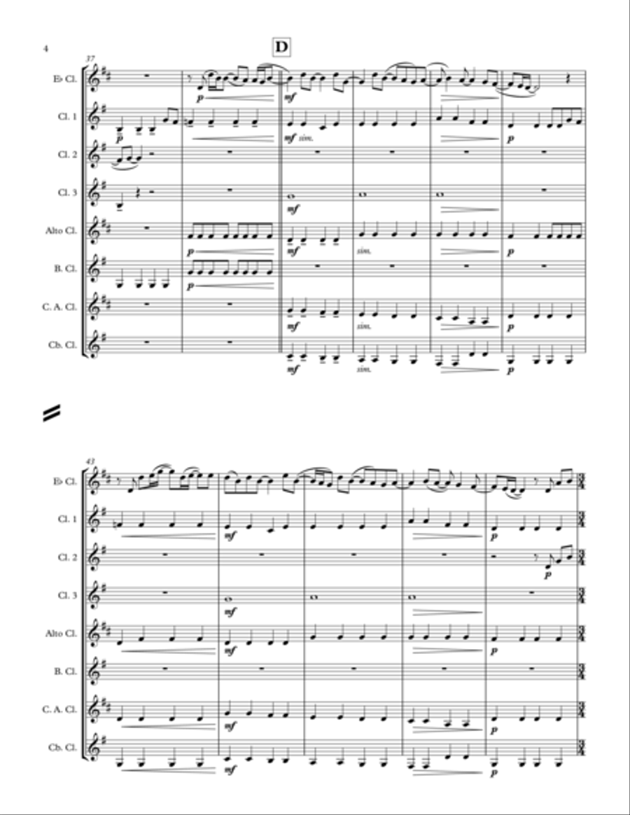 Hey Jude Woodwind Ensemble scores gallery preview page 6