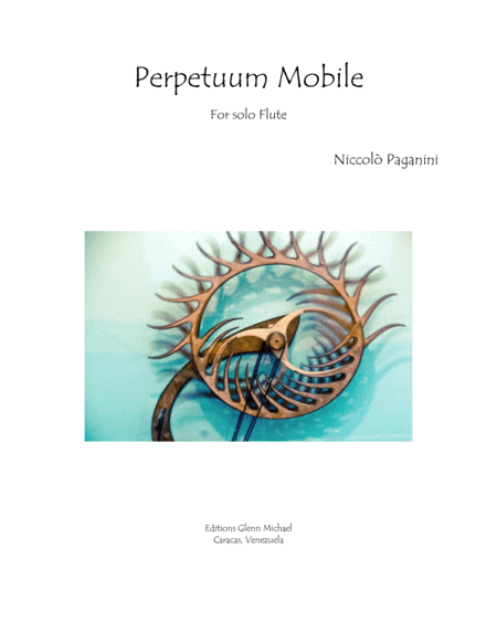 Perpetuum Mobile for solo Flute Paganini image number null