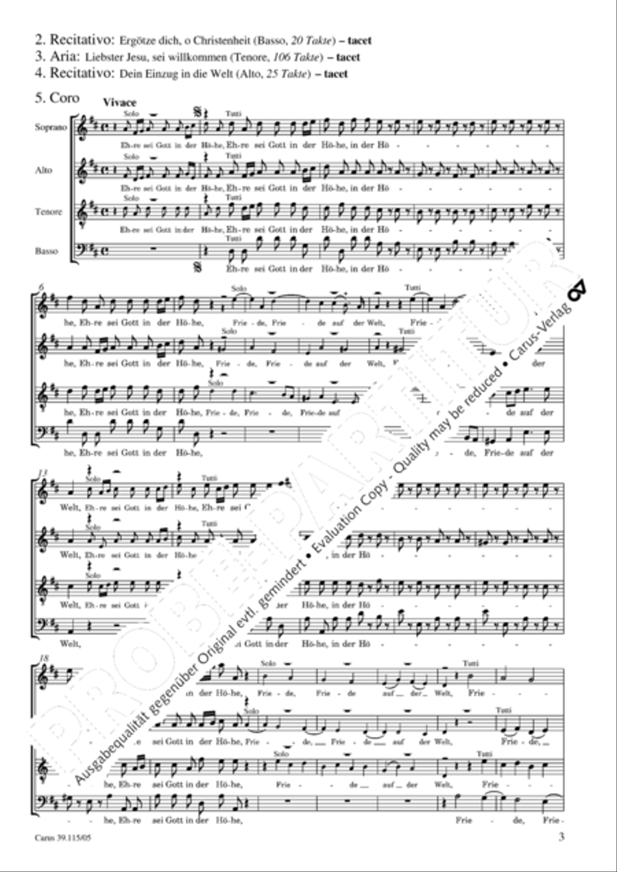 For us a child is born (Uns ist ein Kind geboren) SSATB scores gallery preview page 4
