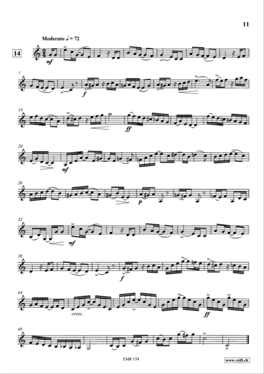 Technical & Melodic Studies Vol. 5 Trumpet scores gallery preview page 11