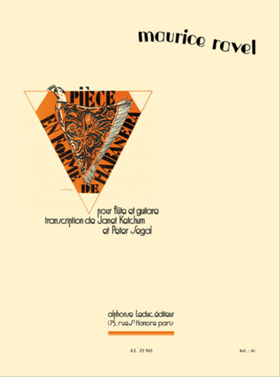 Piece En Forme De Habanera Flute Traversiere Et Guitare Flute scores gallery preview page 1