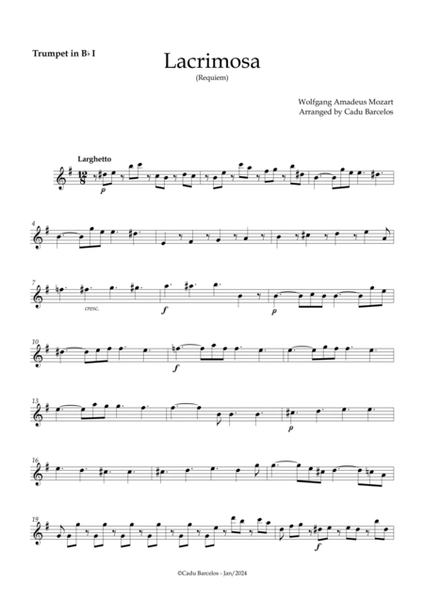 Lacrimosa (Brass Quartet) image number null