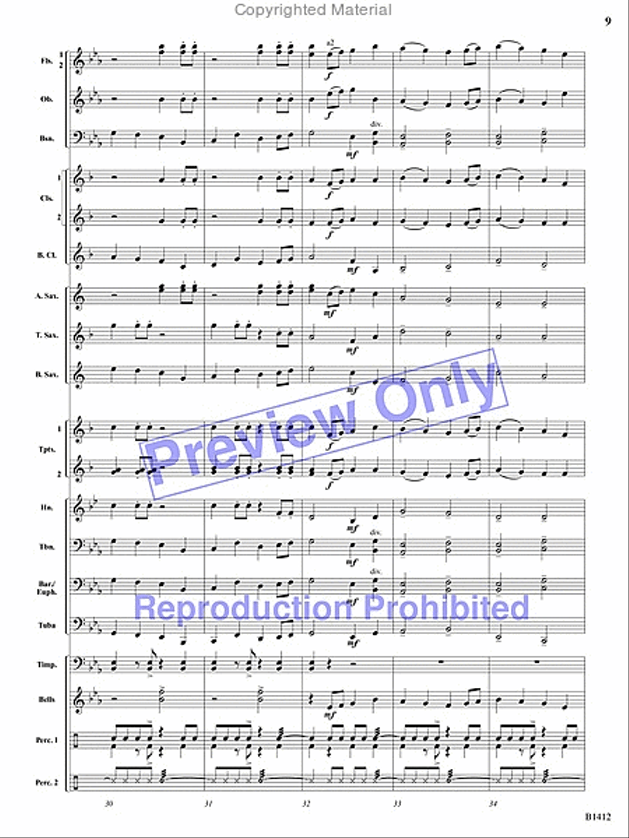 Jubilations! Concert Band scores gallery preview page 8