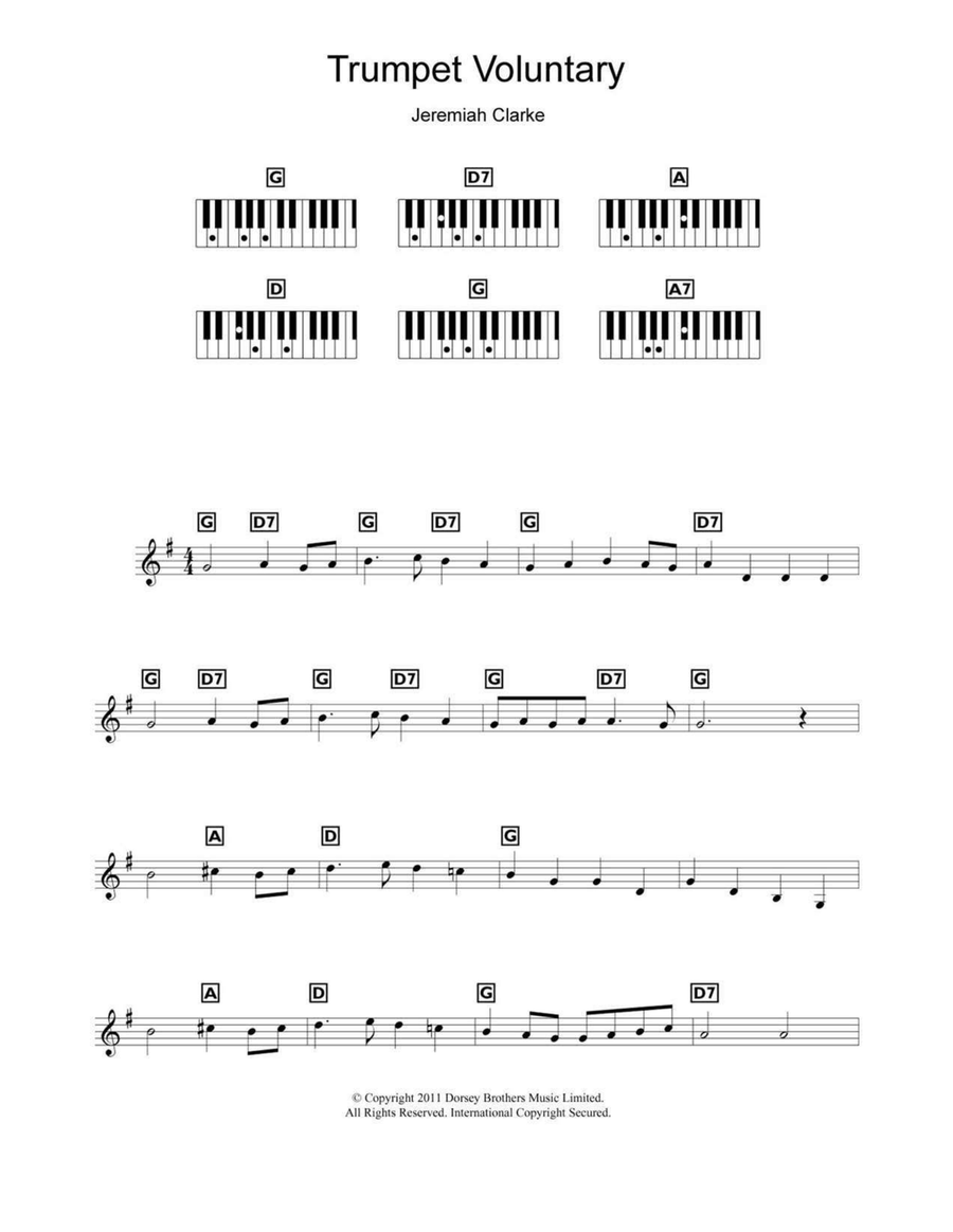 Trumpet Voluntary Trumpet Voluntary Trumpet scores gallery preview page 1