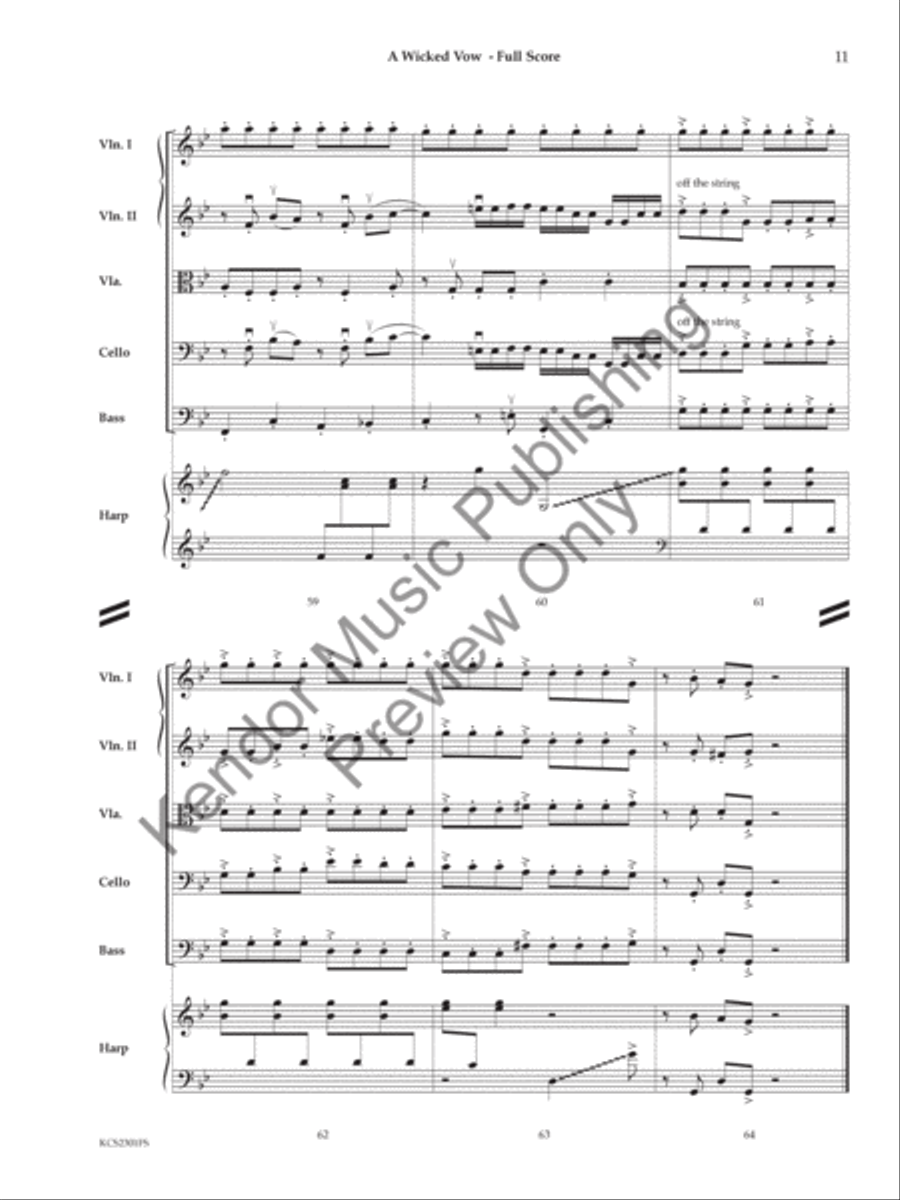 Wicked Vow String Orchestra scores gallery preview page 12
