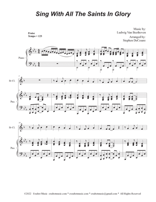Sing With All The Saints In Glory (Bb-Clarinet solo and Piano)