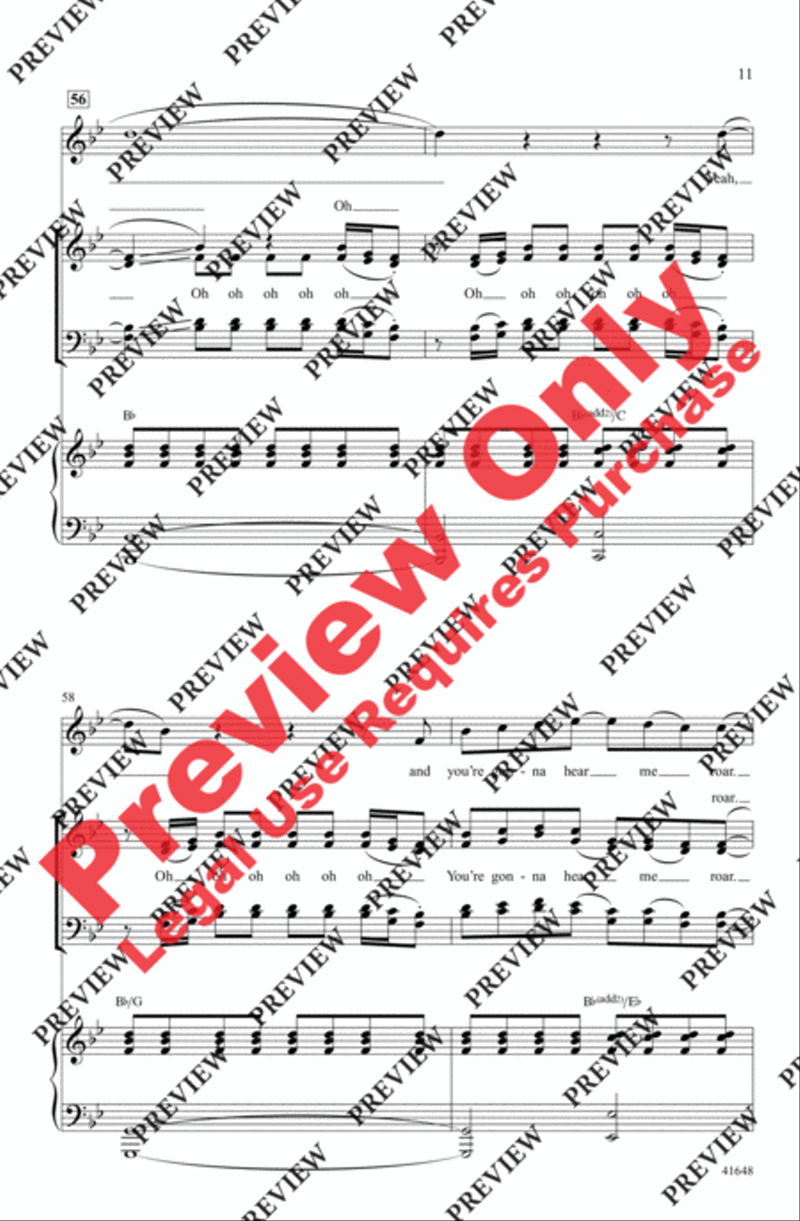 Roar - SoundTrax CD (CD only) Choir scores gallery preview page 11