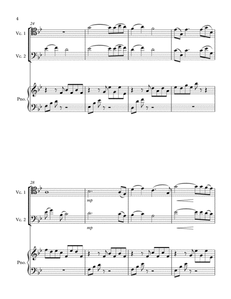 Lament in B Flat for Two Cellos and Piano image number null