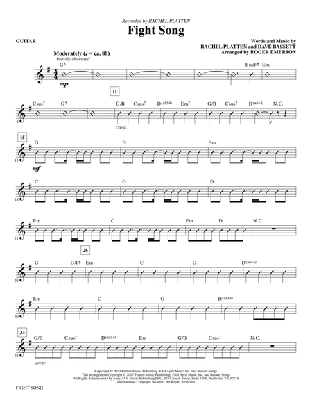 Fight Song (arr. Roger Emerson) - Guitar