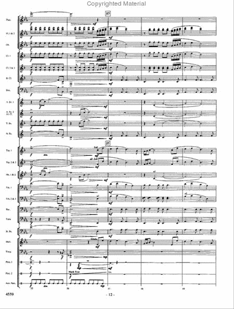 Into the Raging River Into the Raging River Concert Band scores gallery preview page 11