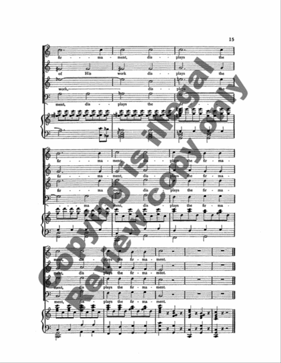 The Creation: The Heavens are Telling 4-Part scores gallery preview page 12