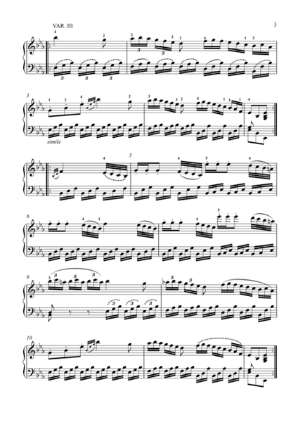 Mozart - 12 Variations in E-flat major K. 353