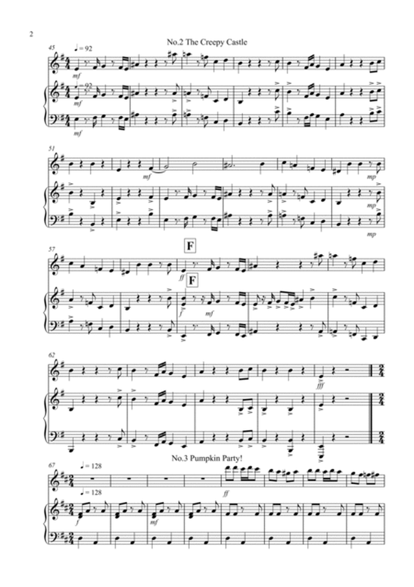 3 Halloween Pieces for Oboe And Piano image number null