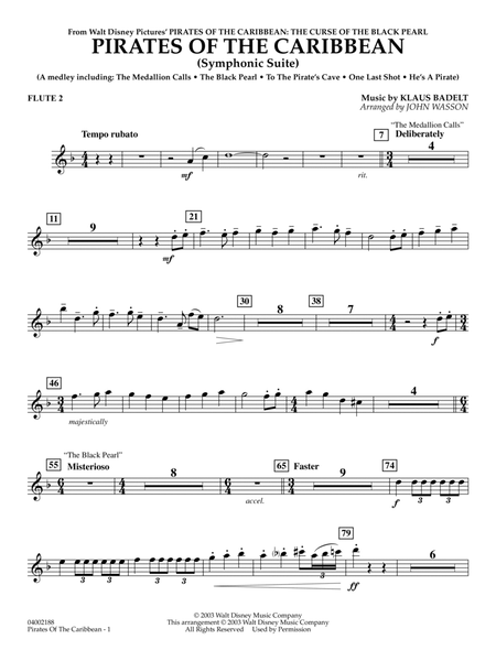 Pirates Of The Caribbean (Symphonic Suite) (arr. John Wasson) - Flute 2
