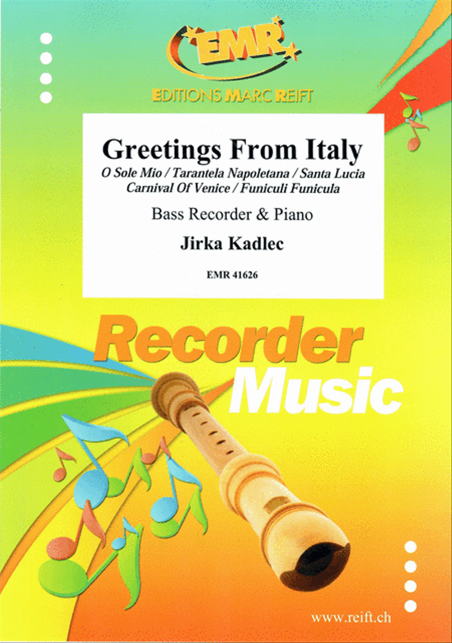 Greetings From Italy Bass Recorder scores gallery preview page 1
