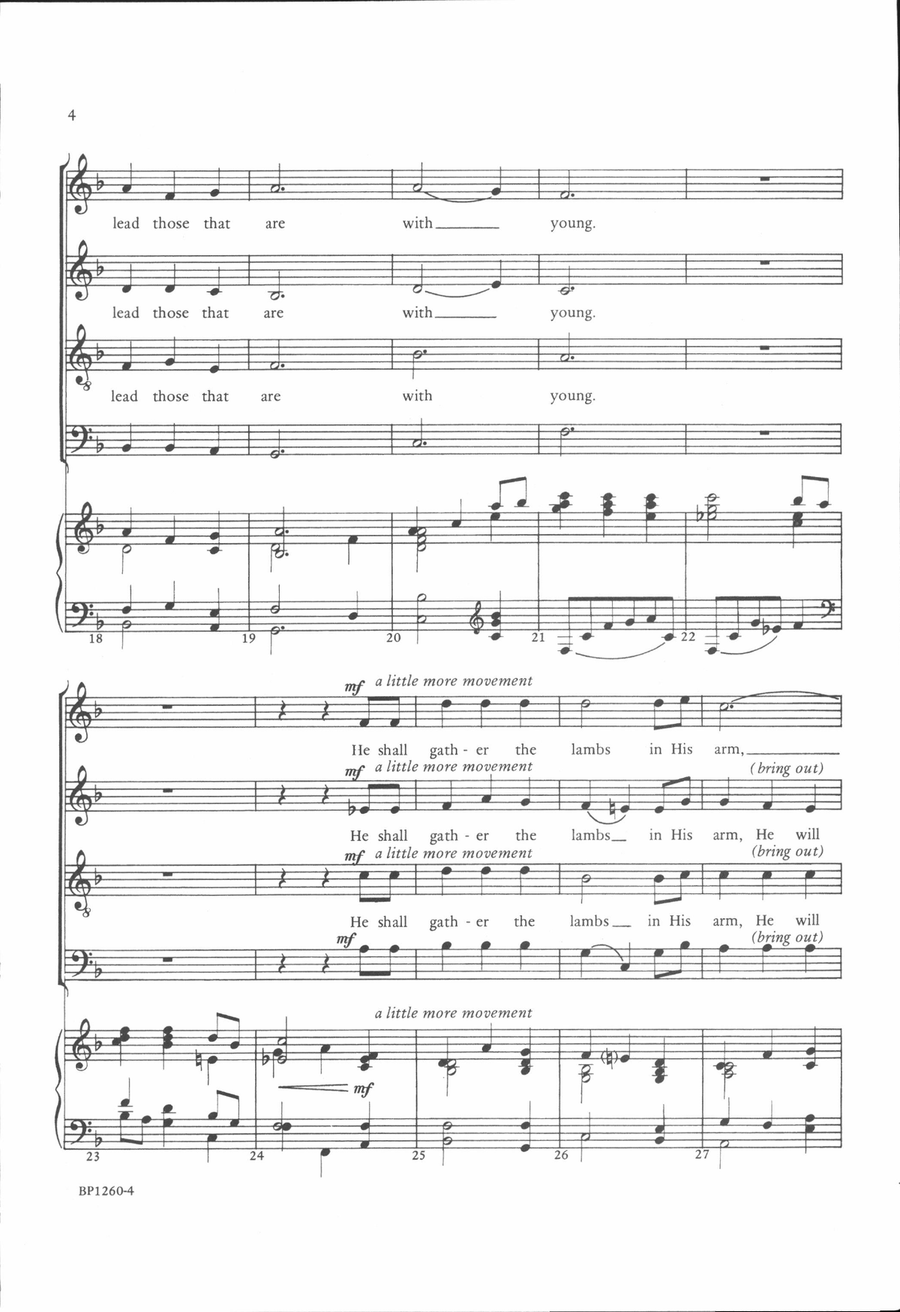 He Shall Feed His Flock He Shall Feed His Flock 4-Part scores gallery preview page 4