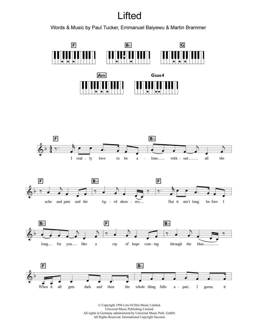 Lifted Piano scores gallery preview page 1