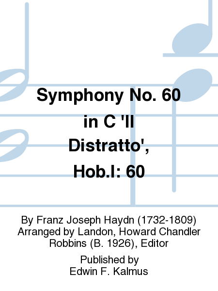 Symphony No. 60 in C 'Il Distratto', Hob.I: 60 image number null