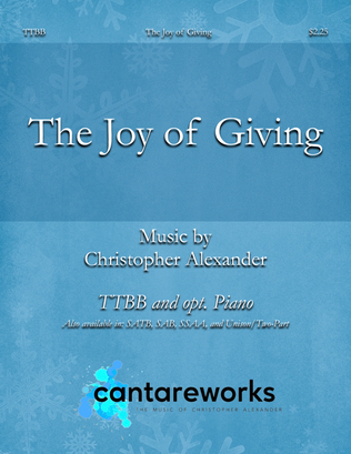 The Joy of Giving (TTBB)
