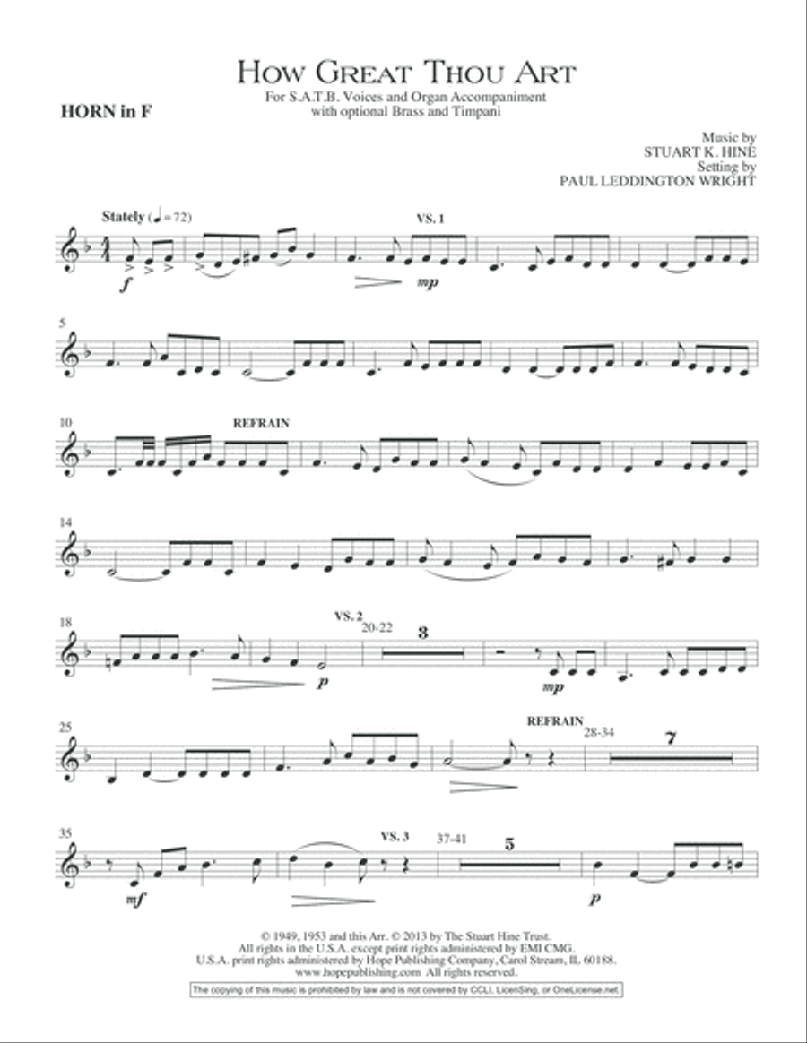 How Great Thou Art How Great Thou Art Choir scores gallery preview page 20