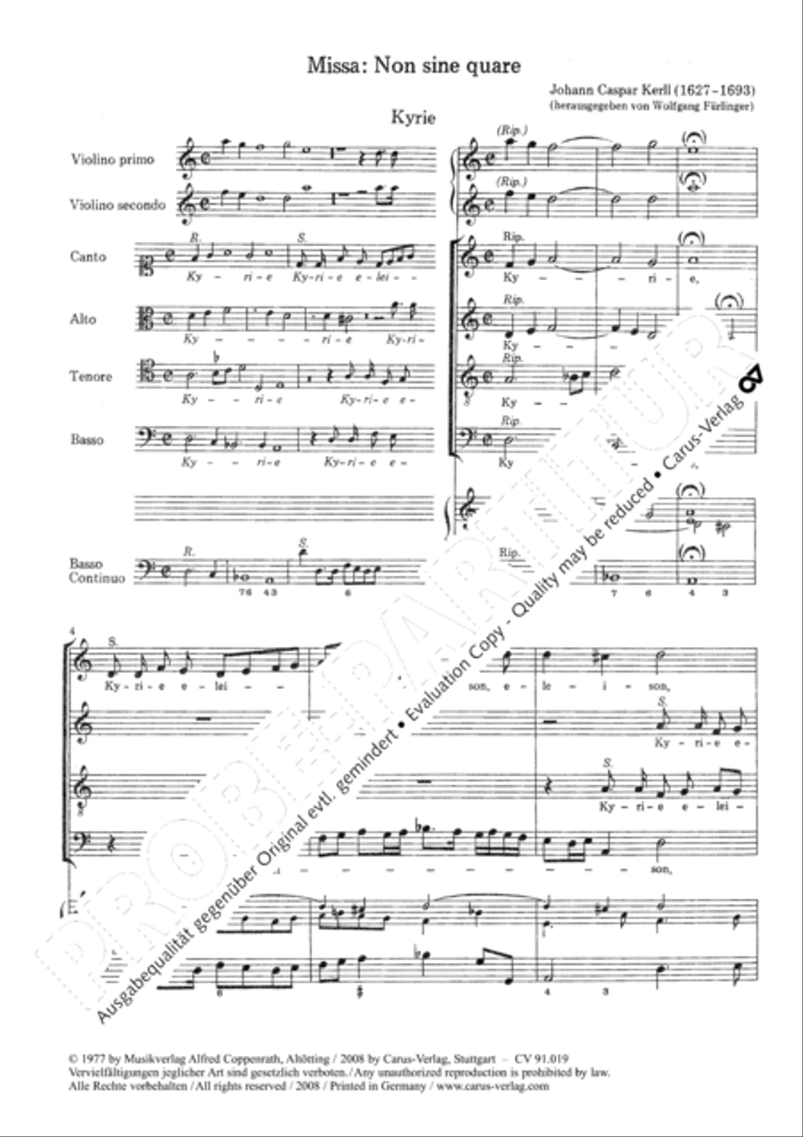 Non sine quare 4-Part scores gallery preview page 7