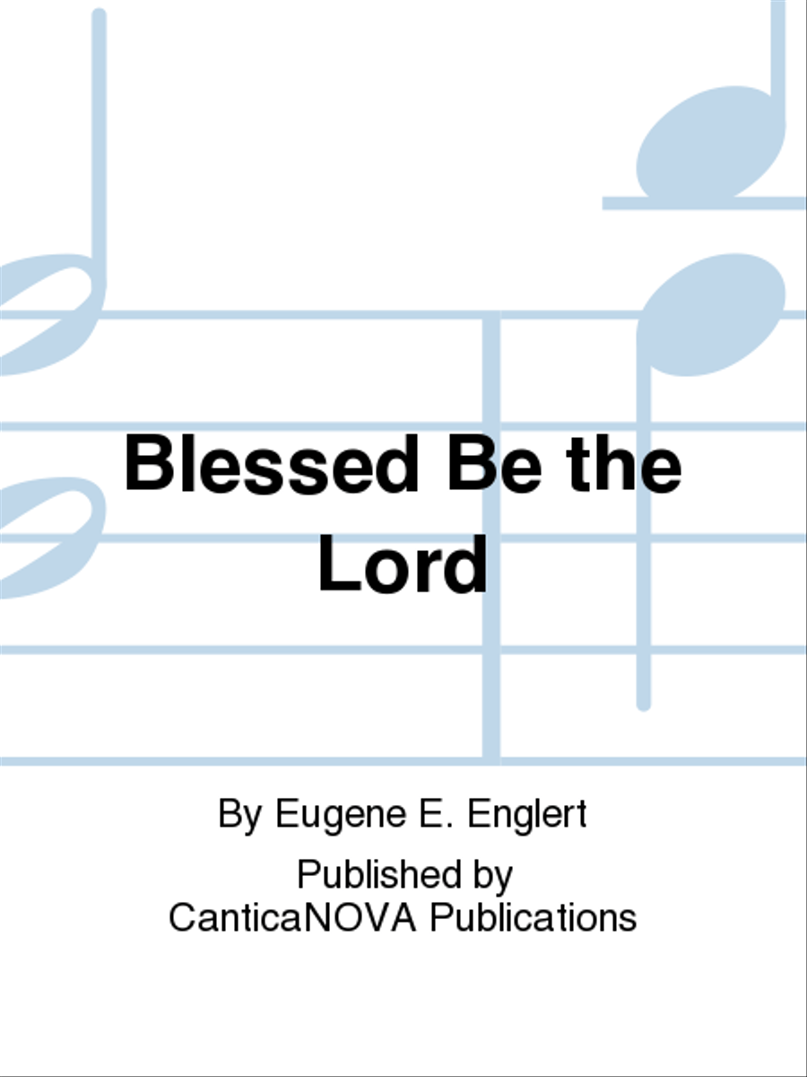 Blessed Be the Lord 4-Part scores gallery preview page 1