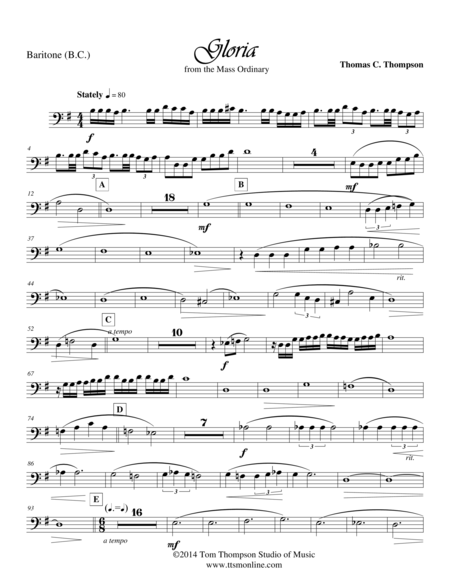 GLORIA - chorus & piano