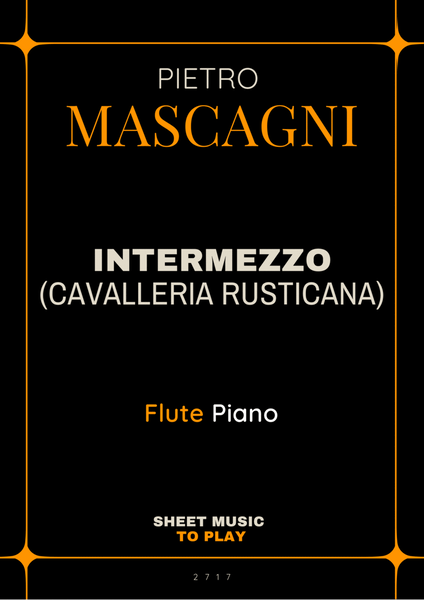 Intermezzo from Cavalleria Rusticana - Flute and Piano (Full Score and Parts) image number null