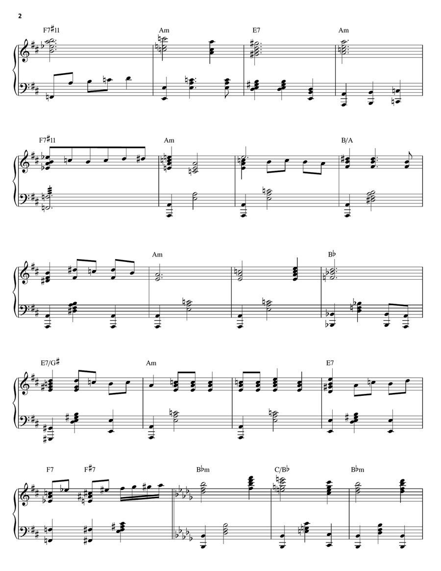 Grim Grinning Ghosts Grim Grinning Ghosts Piano Solo scores gallery preview page 2